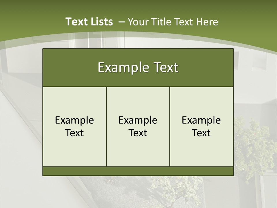 A White House With A Green Background Is Featured In This Presentation PowerPoint Template