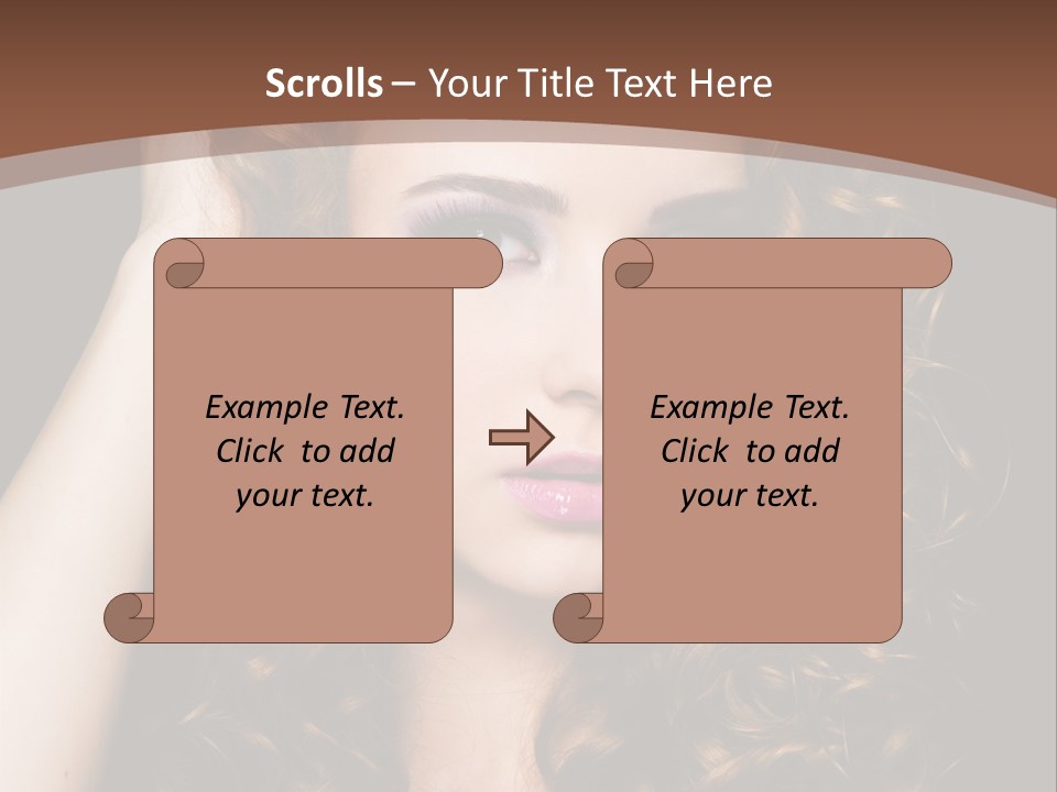 Feminin Mermaids Side By Side PowerPoint Template