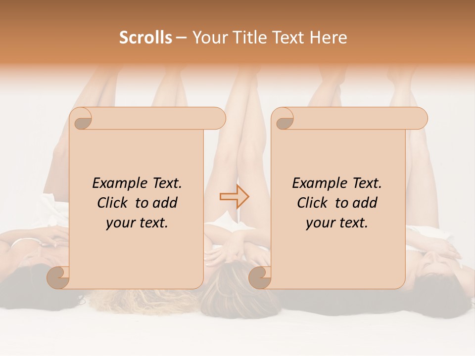 Feminin Mermaids Side By Side PowerPoint Template