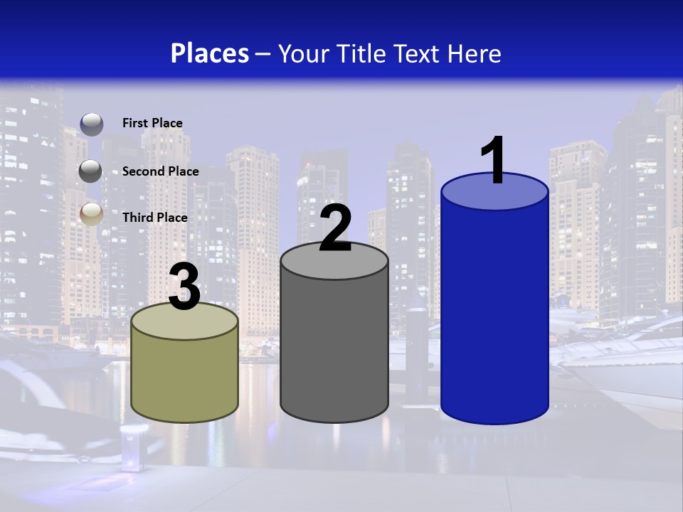 A Group Of Boats In A Harbor With A City In The Background PowerPoint Template