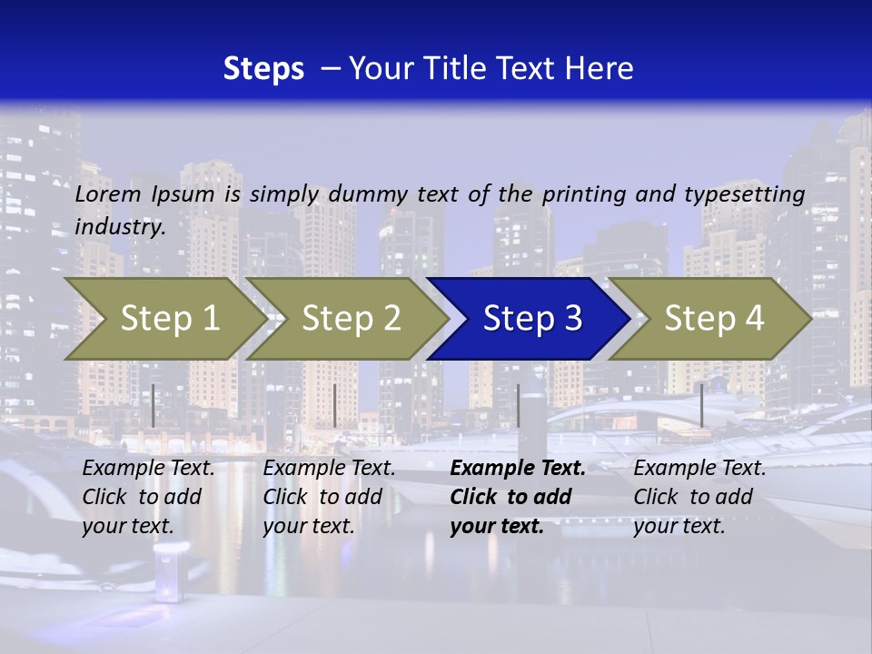 A Group Of Boats In A Harbor With A City In The Background PowerPoint Template