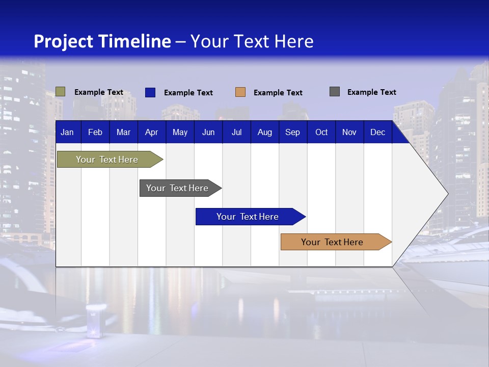 A Group Of Boats In A Harbor With A City In The Background PowerPoint Template