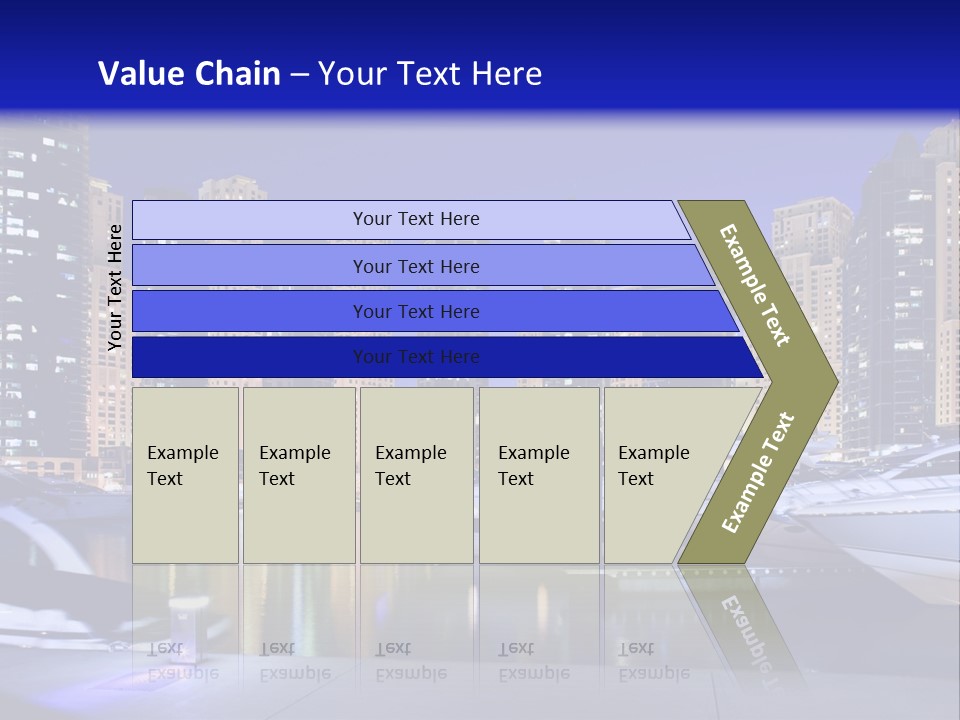A Group Of Boats In A Harbor With A City In The Background PowerPoint Template