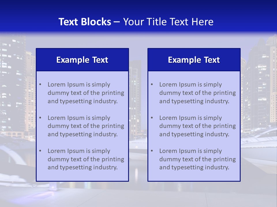 A Group Of Boats In A Harbor With A City In The Background PowerPoint Template