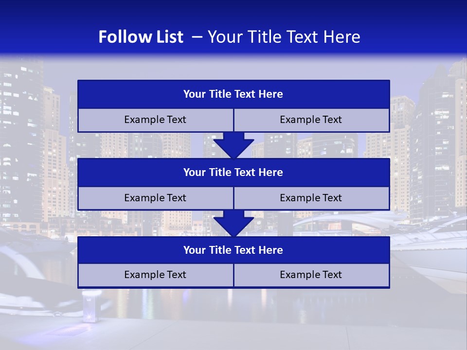 A Group Of Boats In A Harbor With A City In The Background PowerPoint Template