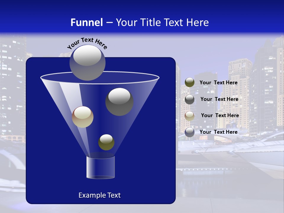 A Group Of Boats In A Harbor With A City In The Background PowerPoint Template