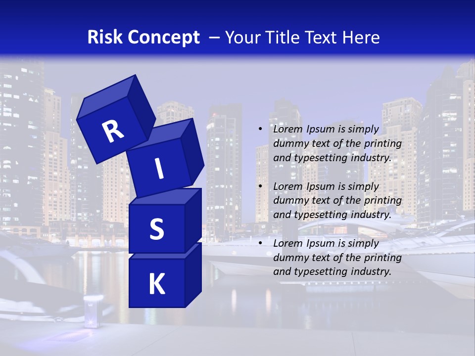 A Group Of Boats In A Harbor With A City In The Background PowerPoint Template