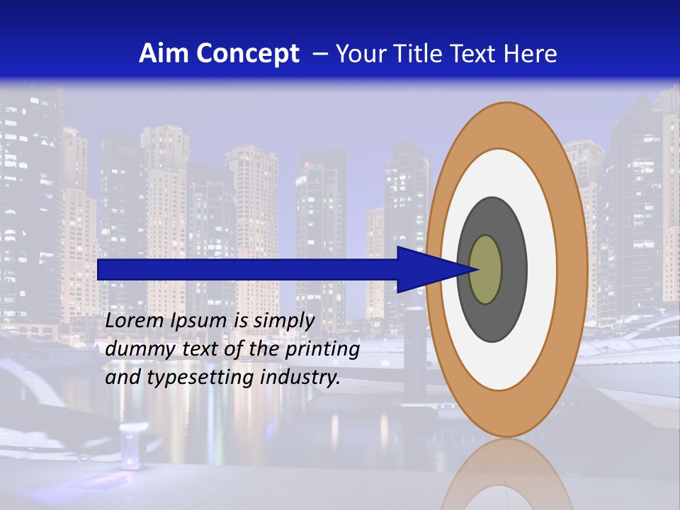 A Group Of Boats In A Harbor With A City In The Background PowerPoint Template