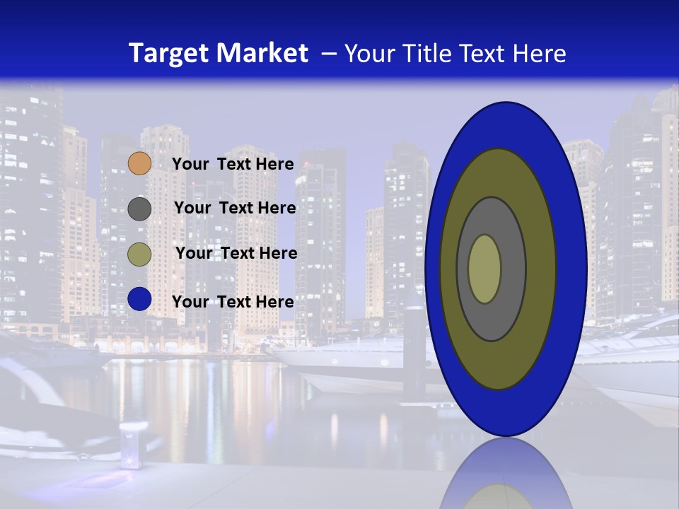 A Group Of Boats In A Harbor With A City In The Background PowerPoint Template