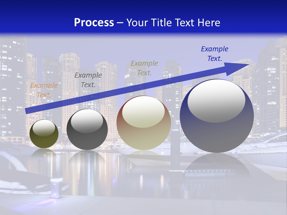 A Group Of Boats In A Harbor With A City In The Background PowerPoint Template