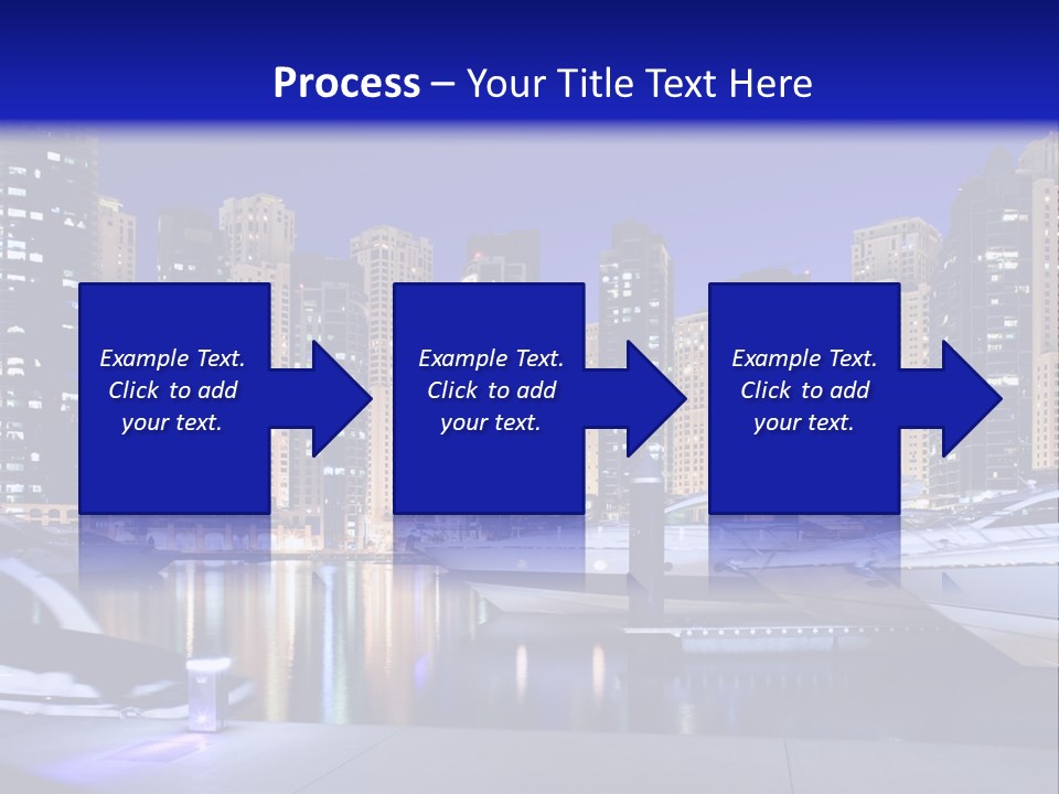 A Group Of Boats In A Harbor With A City In The Background PowerPoint Template