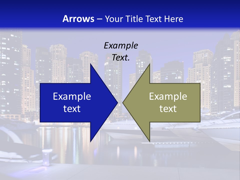 A Group Of Boats In A Harbor With A City In The Background PowerPoint Template