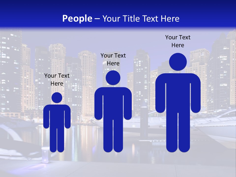 A Group Of Boats In A Harbor With A City In The Background PowerPoint Template