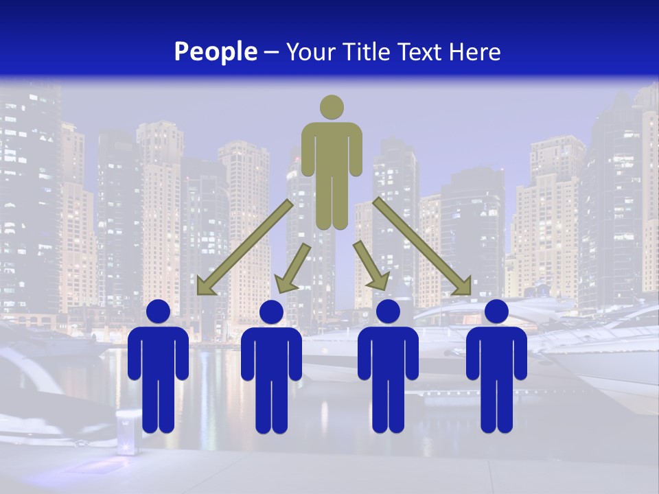 A Group Of Boats In A Harbor With A City In The Background PowerPoint Template