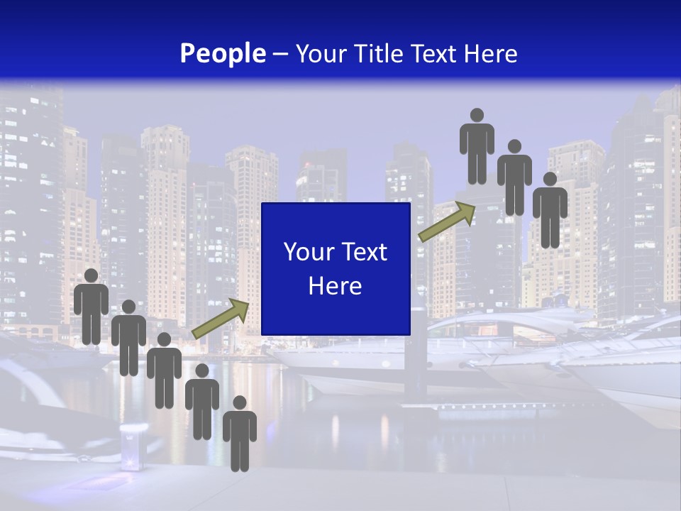 A Group Of Boats In A Harbor With A City In The Background PowerPoint Template