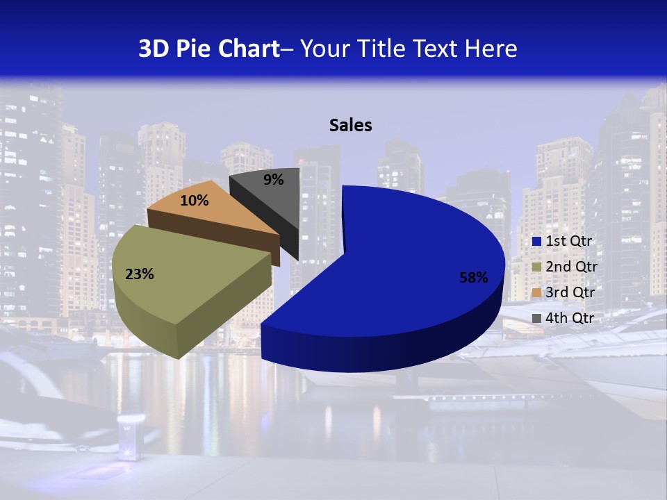 A Group Of Boats In A Harbor With A City In The Background PowerPoint Template