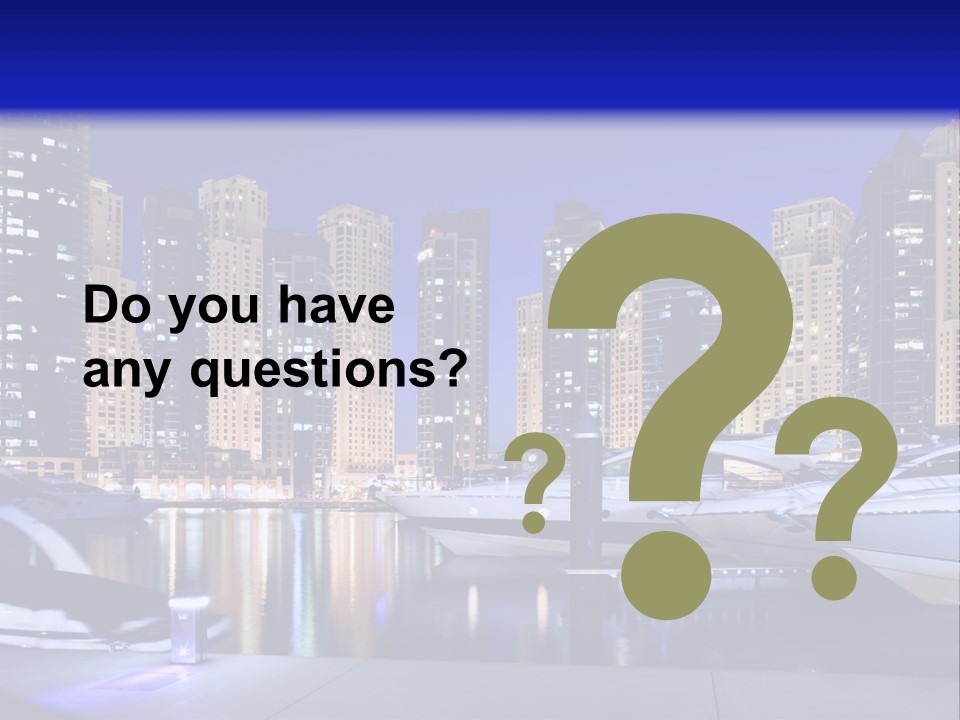 A Group Of Boats In A Harbor With A City In The Background PowerPoint Template