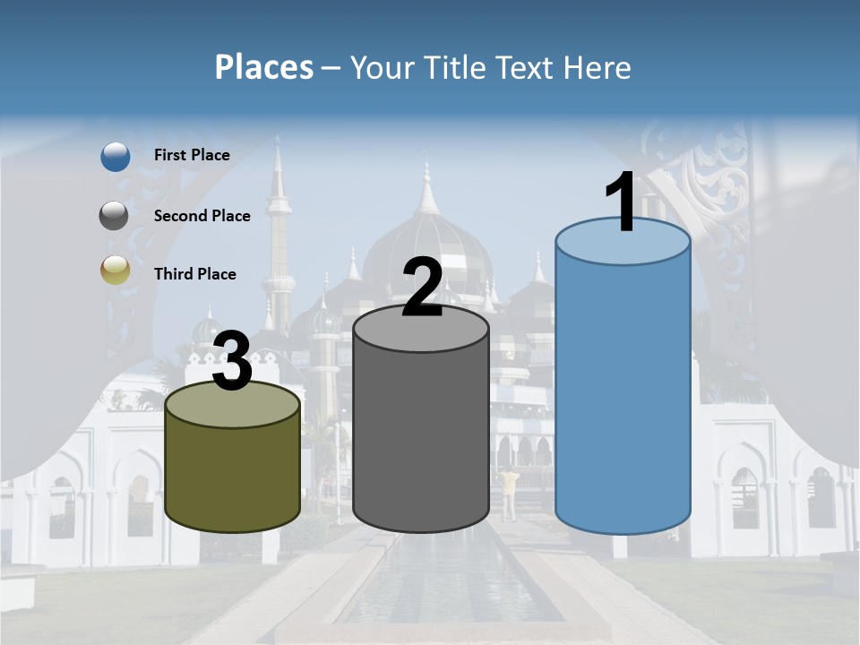 A Large Building With A Fountain In Front Of It PowerPoint Template