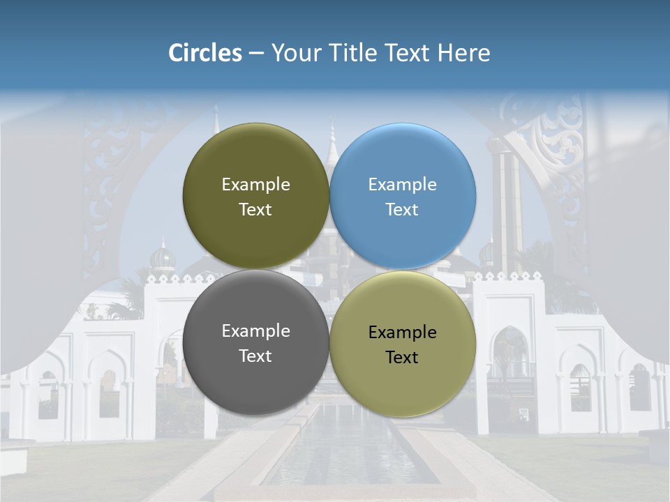 A Large Building With A Fountain In Front Of It PowerPoint Template