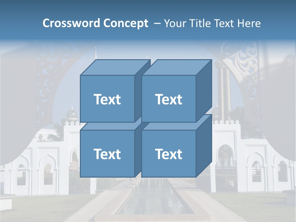 A Large Building With A Fountain In Front Of It PowerPoint Template