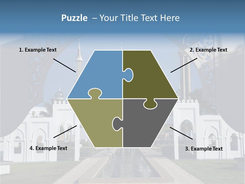 A Large Building With A Fountain In Front Of It PowerPoint Template