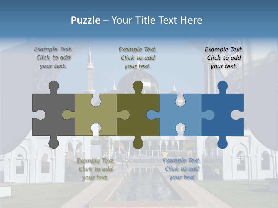 A Large Building With A Fountain In Front Of It PowerPoint Template