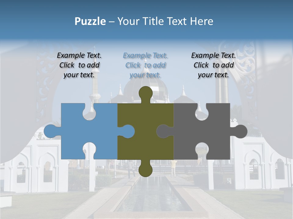 A Large Building With A Fountain In Front Of It PowerPoint Template