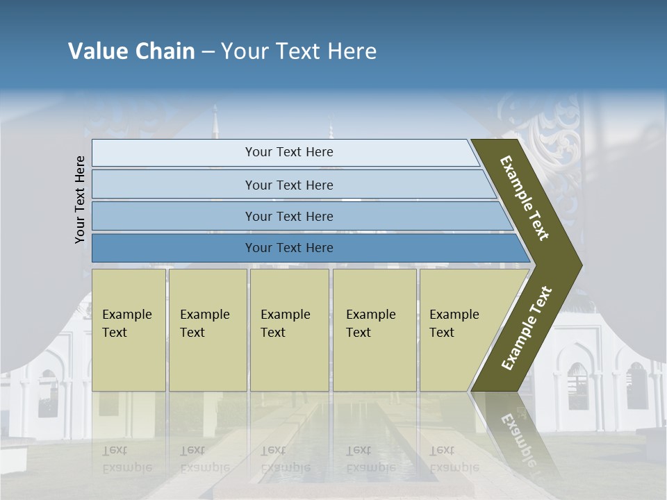A Large Building With A Fountain In Front Of It PowerPoint Template