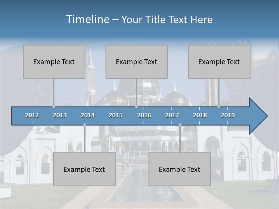 A Large Building With A Fountain In Front Of It PowerPoint Template
