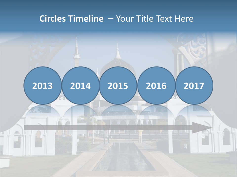 A Large Building With A Fountain In Front Of It PowerPoint Template