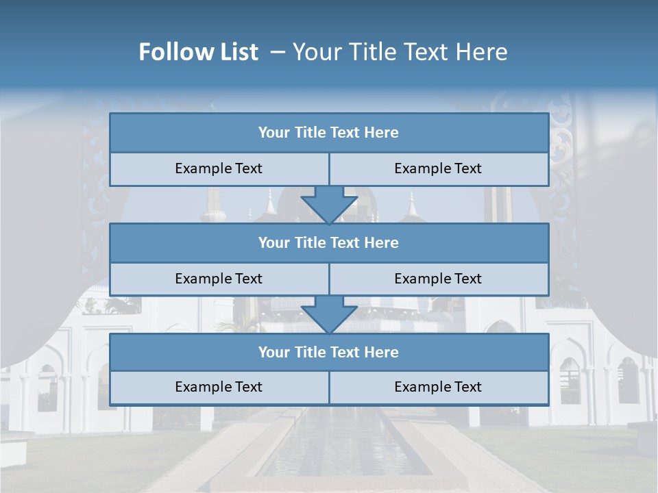 A Large Building With A Fountain In Front Of It PowerPoint Template