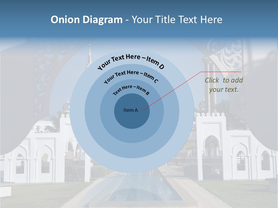 A Large Building With A Fountain In Front Of It PowerPoint Template