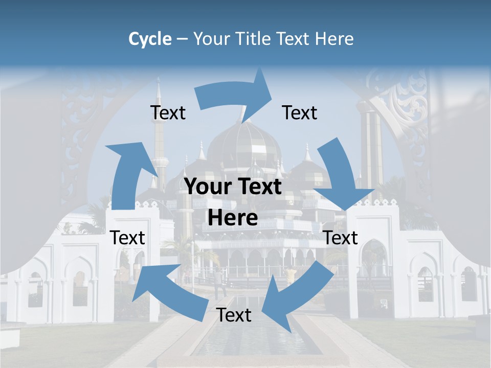 A Large Building With A Fountain In Front Of It PowerPoint Template