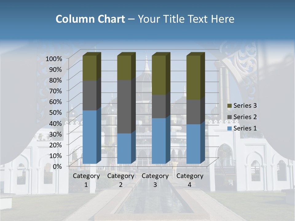 A Large Building With A Fountain In Front Of It PowerPoint Template