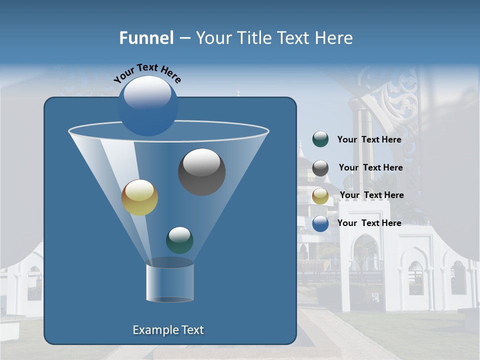A Large Building With A Fountain In Front Of It PowerPoint Template