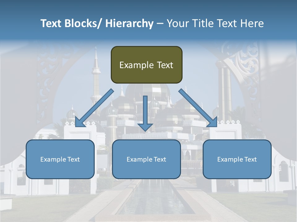 A Large Building With A Fountain In Front Of It PowerPoint Template