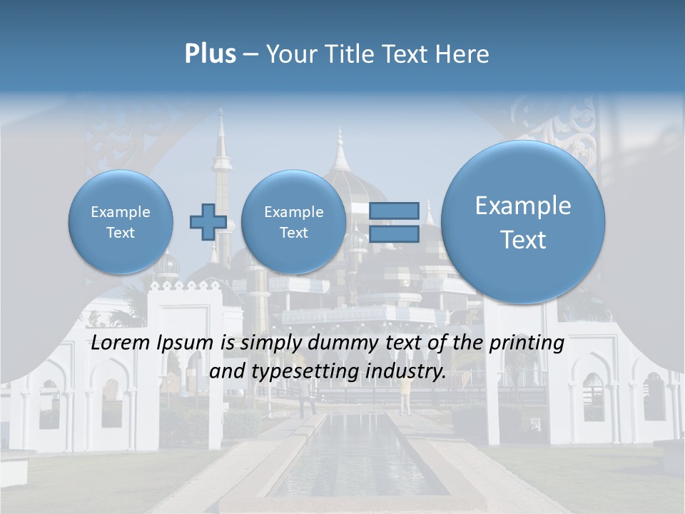 A Large Building With A Fountain In Front Of It PowerPoint Template