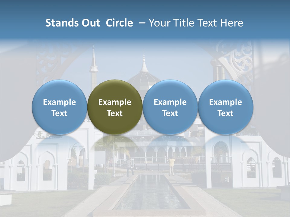 A Large Building With A Fountain In Front Of It PowerPoint Template