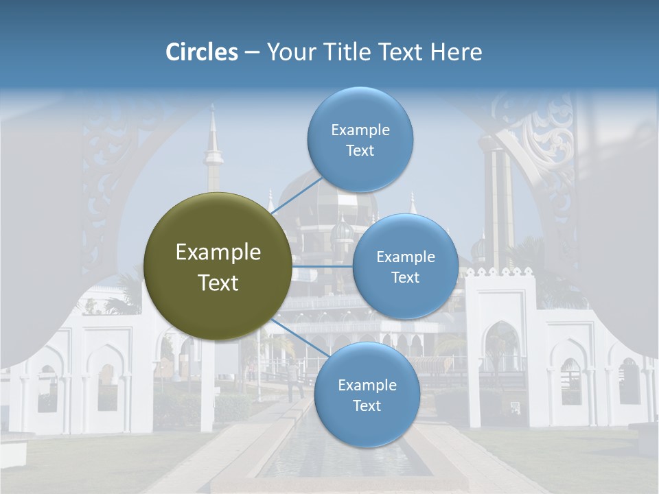 A Large Building With A Fountain In Front Of It PowerPoint Template