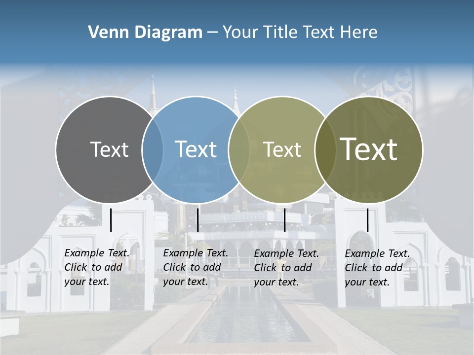 A Large Building With A Fountain In Front Of It PowerPoint Template