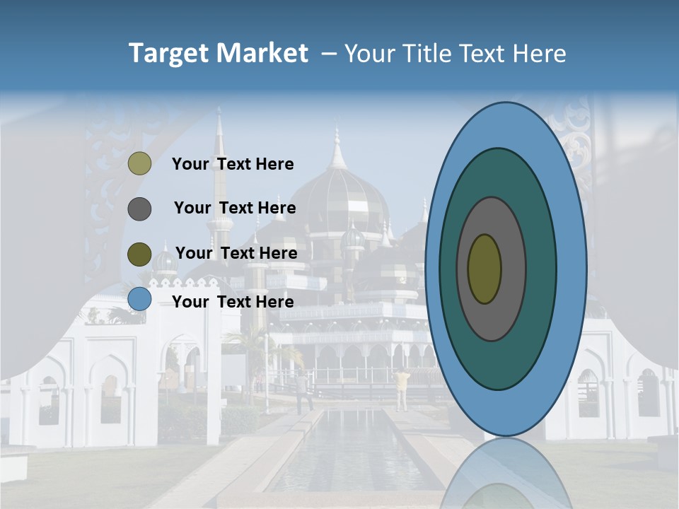 A Large Building With A Fountain In Front Of It PowerPoint Template