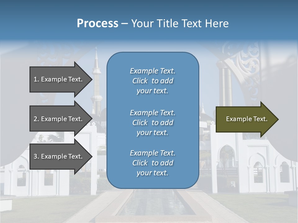 A Large Building With A Fountain In Front Of It PowerPoint Template