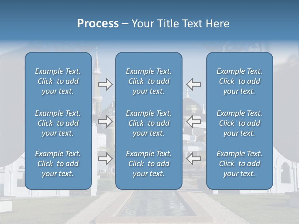 A Large Building With A Fountain In Front Of It PowerPoint Template
