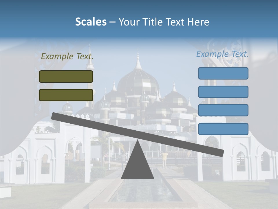 A Large Building With A Fountain In Front Of It PowerPoint Template