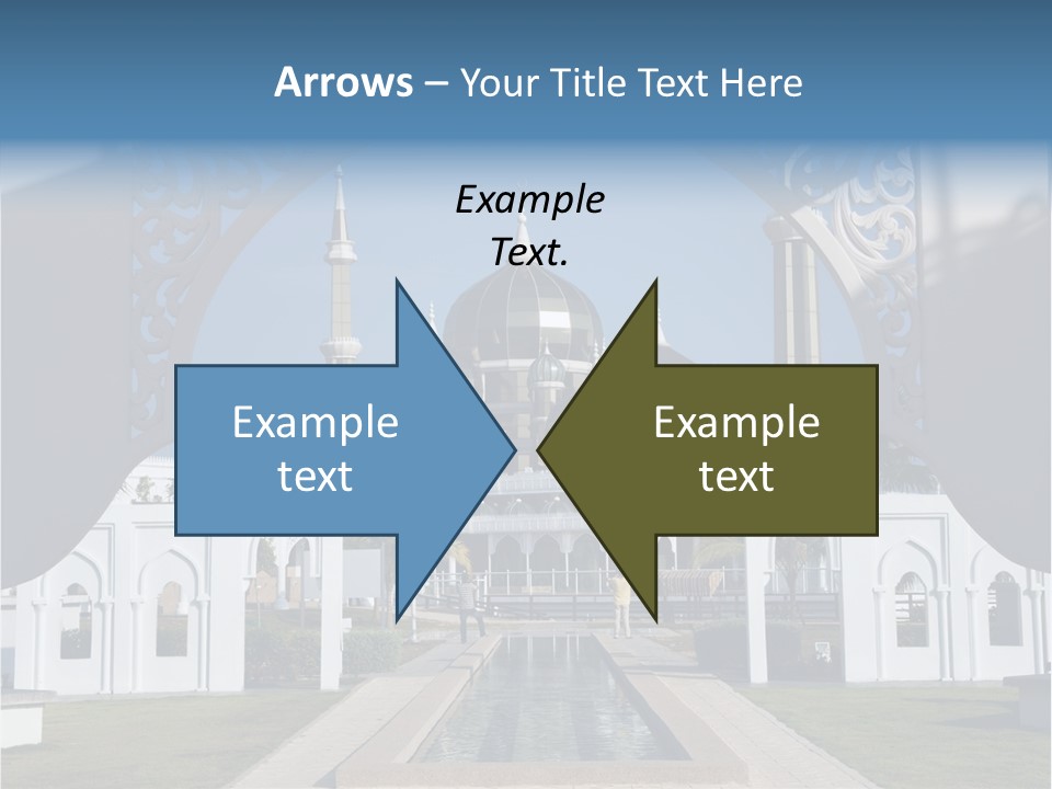 A Large Building With A Fountain In Front Of It PowerPoint Template