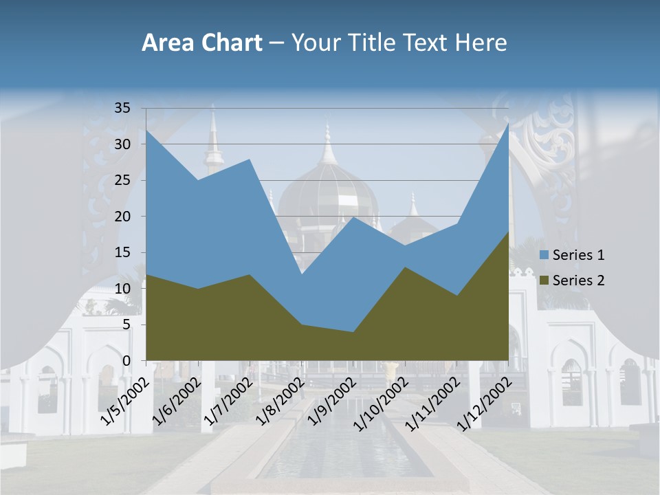 A Large Building With A Fountain In Front Of It PowerPoint Template