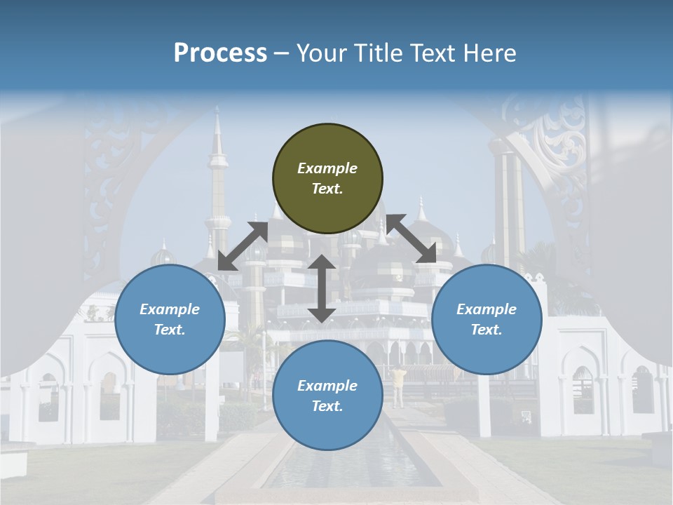 A Large Building With A Fountain In Front Of It PowerPoint Template