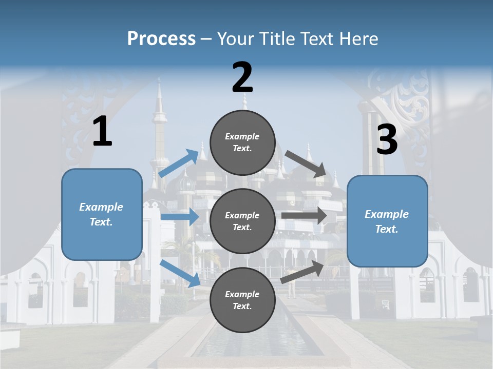 A Large Building With A Fountain In Front Of It PowerPoint Template