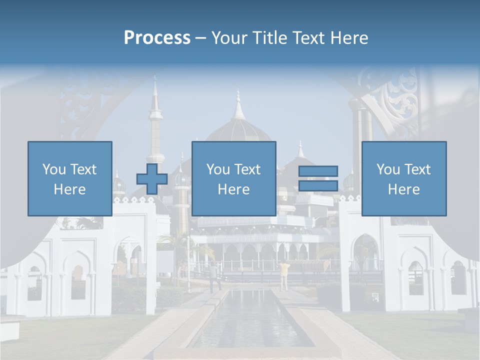 A Large Building With A Fountain In Front Of It PowerPoint Template