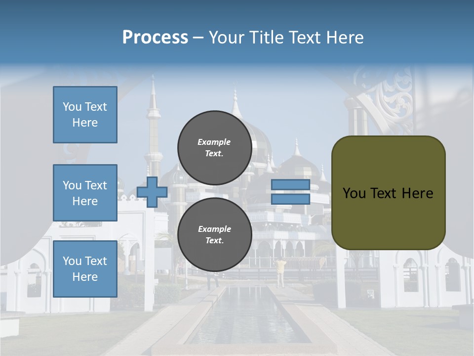 A Large Building With A Fountain In Front Of It PowerPoint Template